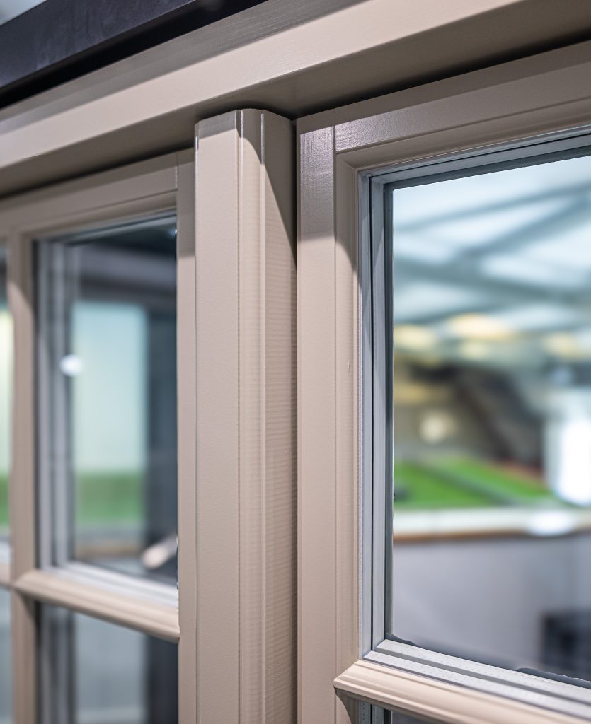 internal close up view of timber window