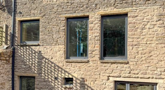Aluminium heritage Windows to  a Cumbria period house