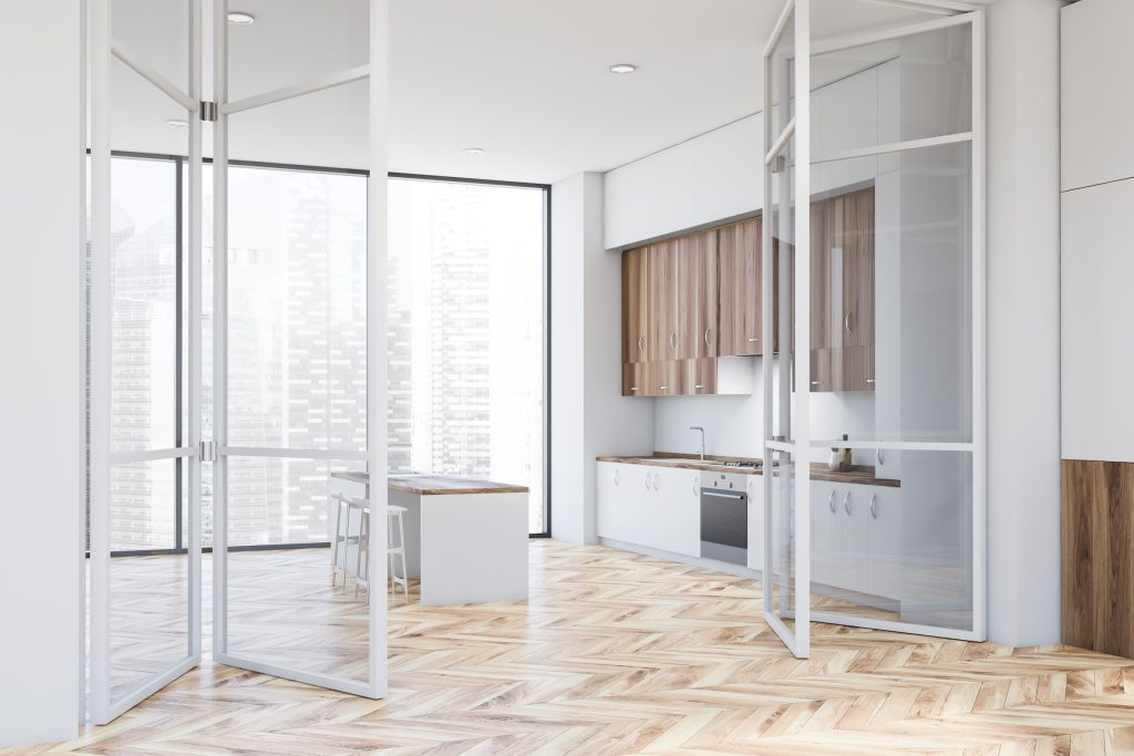 ID 30 white internal bifold door concept drawing